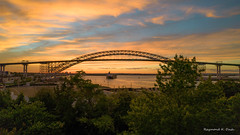 Bayonne Bridge at Sunset from Staten Island, NY