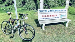 a madding day of #negotiations, so why not a great day to burn off some stress #biking within our #GulfHarbors on #Florida’s Gulf of Mexico … and not one of those damm #battery #bicycles / hope you like my #realestate #selfie