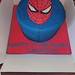 Spiderman themed birthday cake