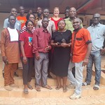 The Guinea Manatee Fellows on their first day of training