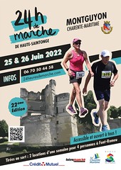7em competition 2022, 24h de marche de Montguyon, 25/26 juin 2022. Abandon a la 12em heure: 79 km
