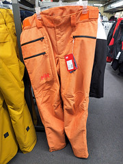 Orange Courduroy Ski Pants