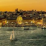 Lisbon Sunset by Peter Budd
