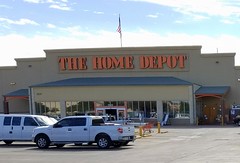 The Home Depot on Fort Worth Ave at 3 minutes drive to the east of Dalals dentist Dulce Dental