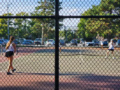 Tennis Match In Cunningham Park