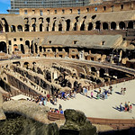 Interior of Roman Colosseum, seated 55,000 - https://www.flickr.com/people/60266553@N00/