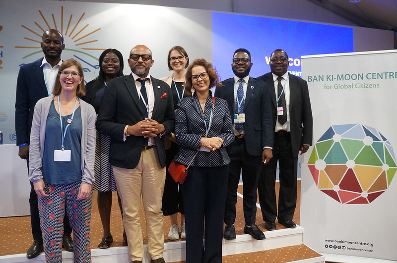 WorldFish and partners at the 27th United Nations Climate Change Conference (COP27). Photo by Aniss Khalid, WorldFish.