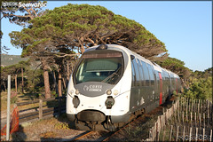CFD (compagnie de Chemins de Fer Départementaux) AMG 800 (Autorail Métrique Grand confort) – Chemins de fer de la Corse n°823 - Photo of Montegrosso