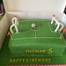 Football pitch birthday cake