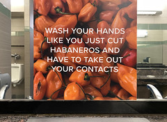 Wash your hands / habaneros contacts