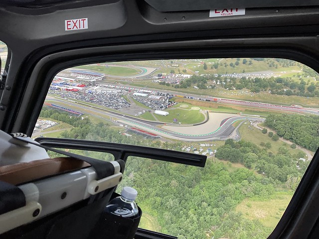 Helicopter flyover