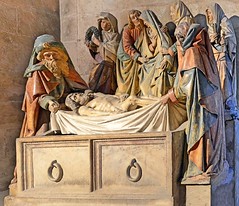 Semur-en-Auxois  Collégiale N.Dame ,  mise au tombeau du Christ