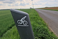 Looks like this is a bike route? - Photo of Bazailles