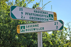 Cycling directions near Bouxwiller