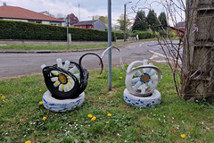 Art swans in Pierrepont