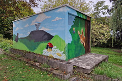 Mural on power substation in Ensdorf/Saar