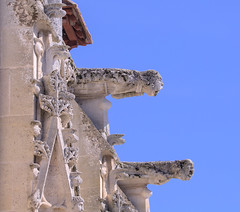 Gargoyles on the church Saint-Nicolas in Beaumont-le-Roger - Photo of Berville-la-Campagne