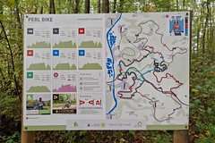 Perl Bike MTB and Gravel routes map and information board - Photo of Manderen