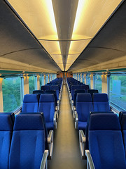 Empty AM96 second class carriage - Mons to Aulnoye Aymeries service
