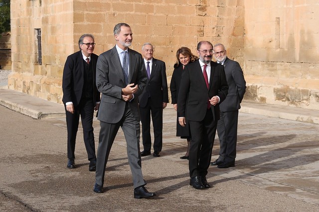 Visita de S.M el Rey a Alcañiz 50 aniversario UNED