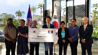 Handing Over of Hurricane Relief Funds & Vehicles | Government of the Republic of Korea