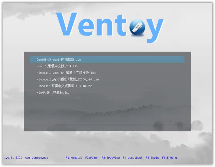 Ventoy 1.0.94 + LiveCD 多國語言免安裝