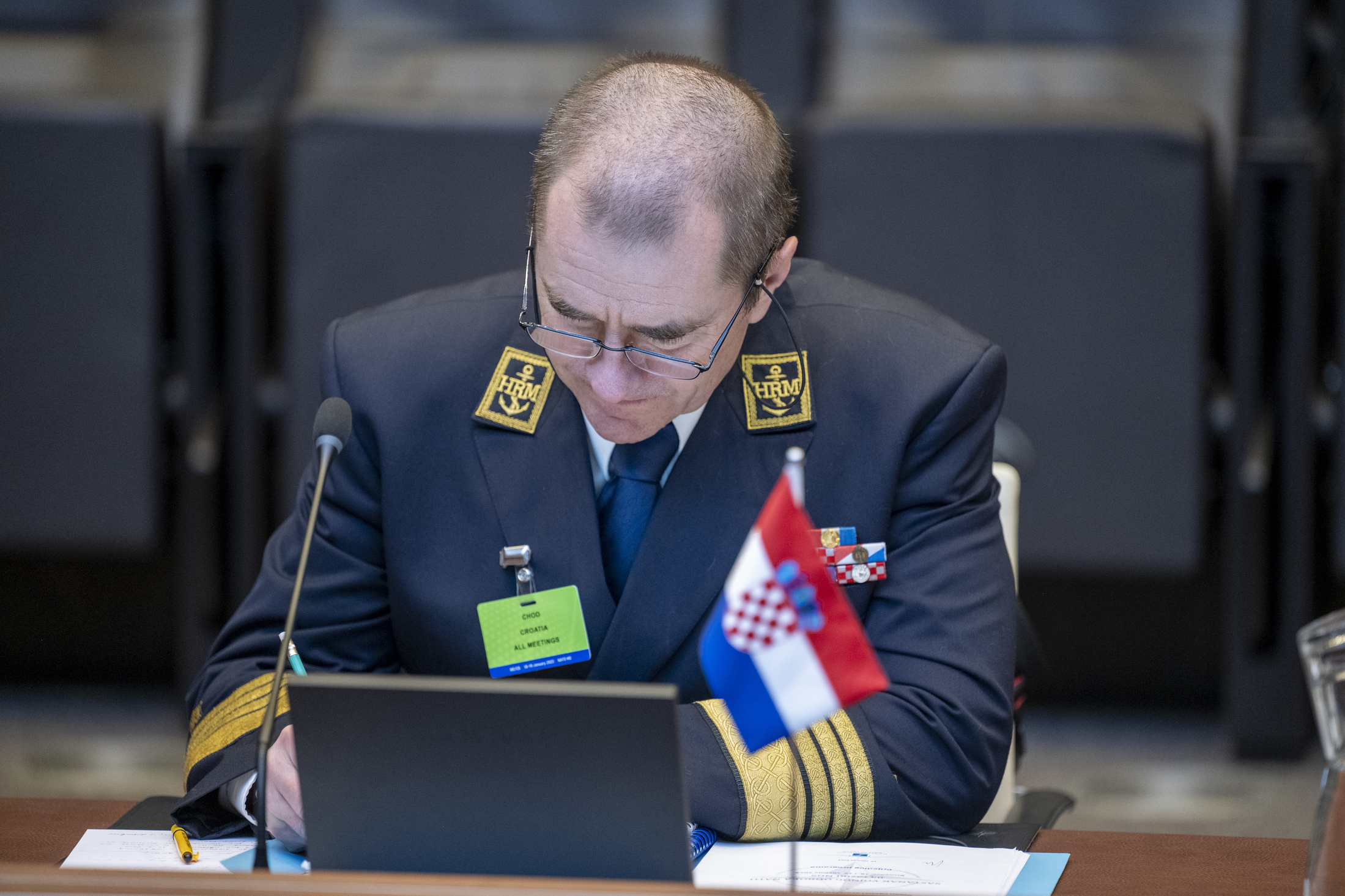 Admiral Hranj na sastanku Vojnog odbora NATO-a