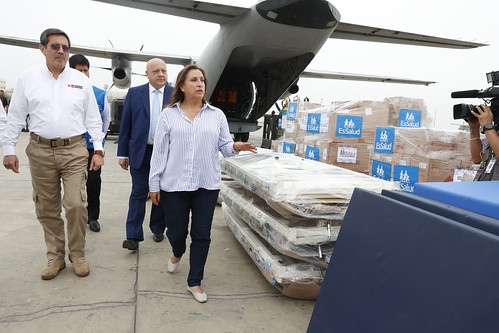 Presidenta Dina Boluarte participó en el envío de medicina y equipos médicos a la región Apurímac.