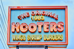 The Original Hooters sign - 1983 - Clearwater, Florida