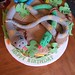 Snake themed birthday cake