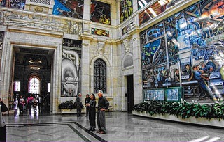 Detroit  Michigan ~ Detroit Institute of Arts ~ Rivera Court ~  Fresco By Diego Rivera