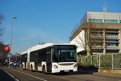 Iveco Bus Urbanway 18 n°818  -  Strasbourg, CTS - Photo of Dingsheim