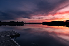 Sunset on the lake - Photo of La Roche-sur-Yon