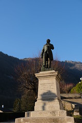 Statue de Germain Sommeiller @ Saint-Jeoire - Photo of Saint-Pierre-en-Faucigny