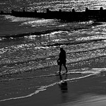 Walking along the Beach by Peter Budd