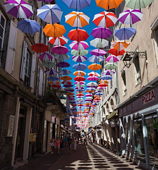 La rue des parapluies