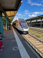 TGV Euroduplex arrives at Thionville, service to Paris Est