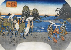 La plage de Futami-ga-ura d-Hiroshige (Musée Guimet, Paris) - Photo of Garches