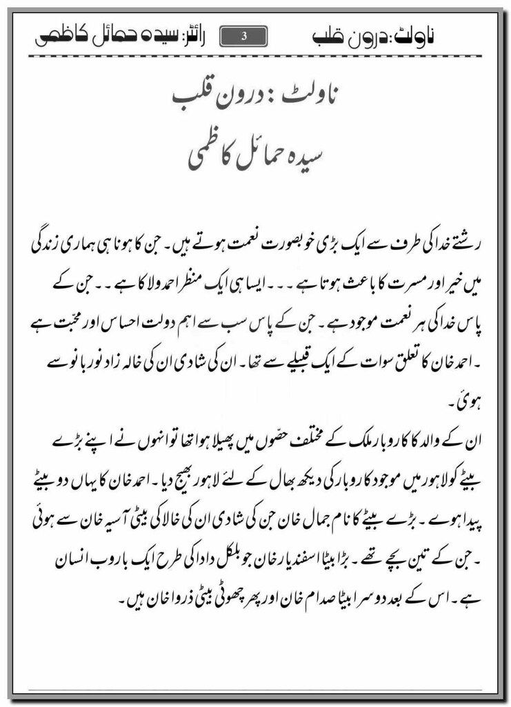 Daron E Qalb By Syeda_Humail_Kazmi