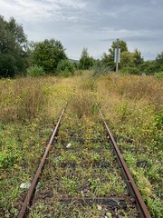 Abandoned tracks towards Belgium, north of Givet - Photo of Hierges