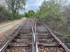 Industrial lines at Beinheim - right track is the line to Rastatt