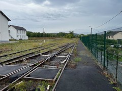 Tracks at the end of Givet station, looking towards Belgium - Photo of Aubrives