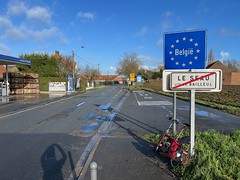 France-Belgium border at Le Seau - Bailleul to Nieuwkerke - Photo of La Gorgue