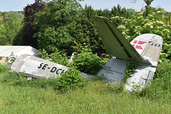 Tail of Meteor TT.20 ‘SE-DCH / H-508’ - Photo of Sainte-Marie-la-Blanche