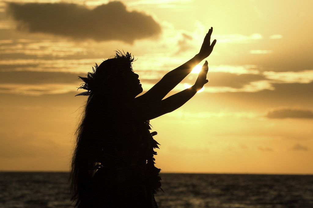 Danseuses de Hula en Polynésie
