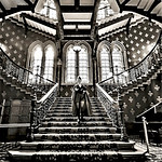 The Grand Staircase St Pancras Hotel by Richard Goldthorpe