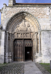 Door of the church Saint-Taurin in Évreux