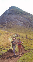 Chris and Alasdair about to ascend Puy Griou - Photo of Le Fau