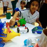 Exposición de trabajos con materiales reciclados 2º Preescolar