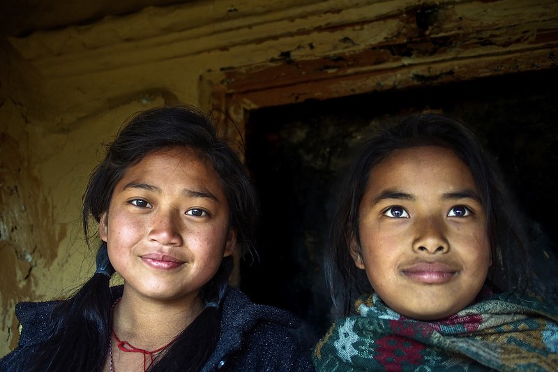 Népal - Portraits lors d&#039;un trek.